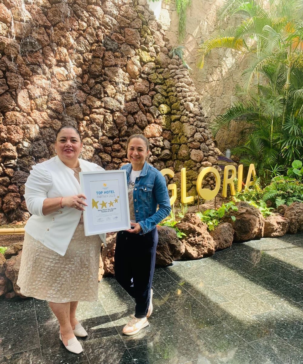 Gloria Palace San Agustín Thalasso &amp; Hotel erhält die Auszeichnung „Top Partner“ vom Reiseveranstalter Schauinsland-Reisen. - Gloria Thalasso &amp; Hotels